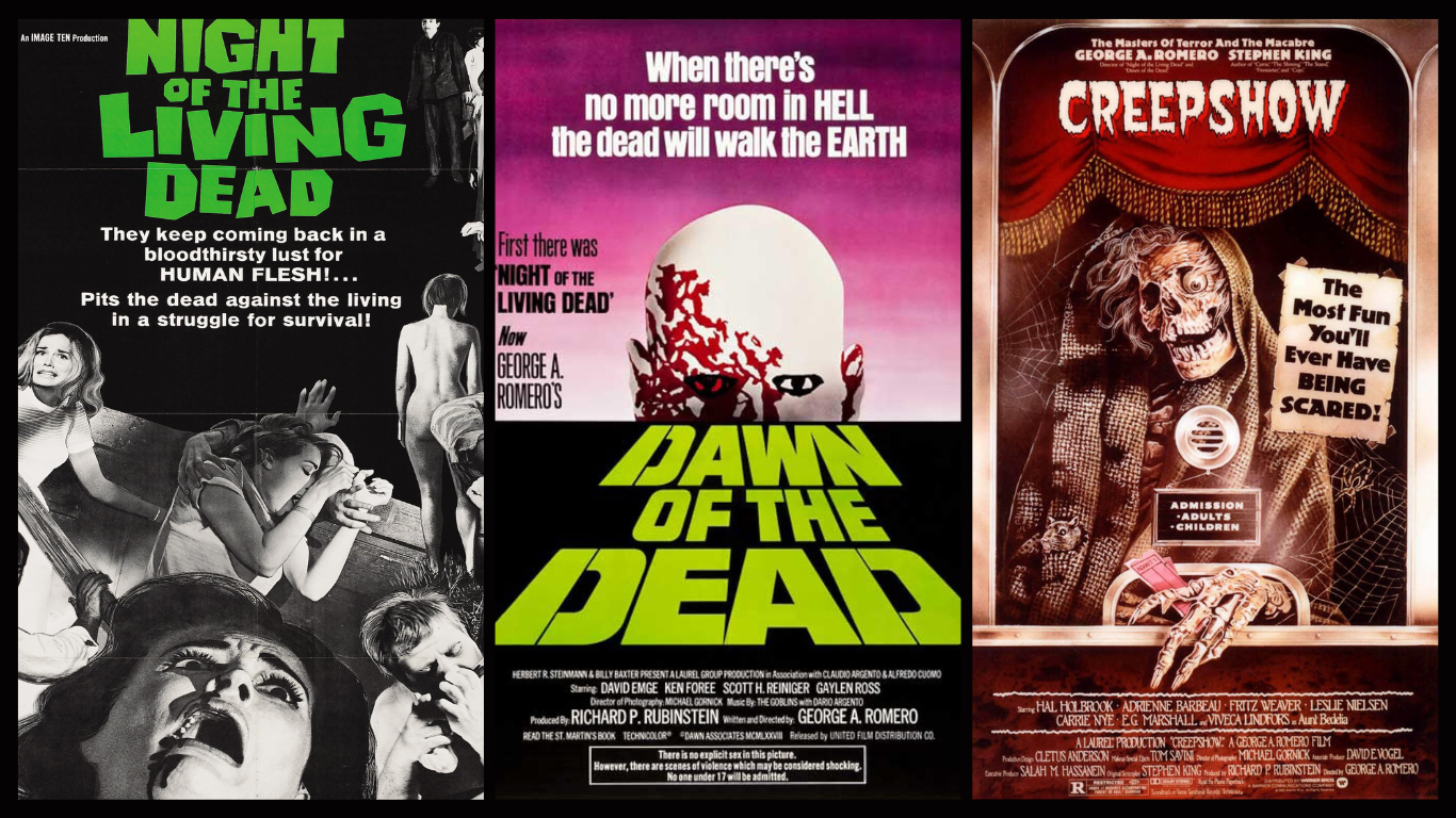 George A. Romero - 3 Movie Covers